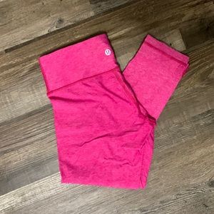 Pink Lululemon Capri Leggings - Size 4